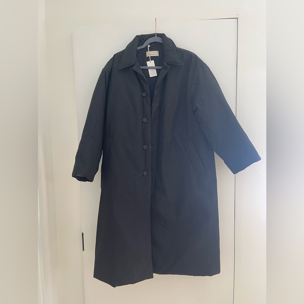 6397 Black padded coat